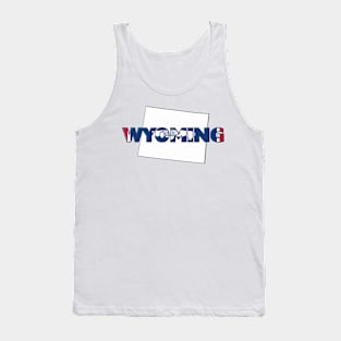 Wyoming Colored State Letters Tank Top